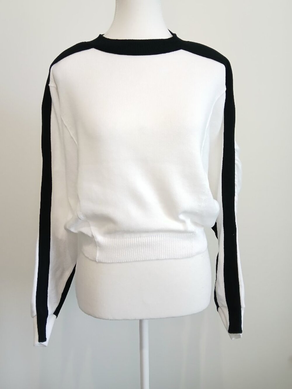 Anthropologie Maeve Dolman Sleeve Crew-Neck Color-Blocked Sweater Size XS - Picture 4 of 11